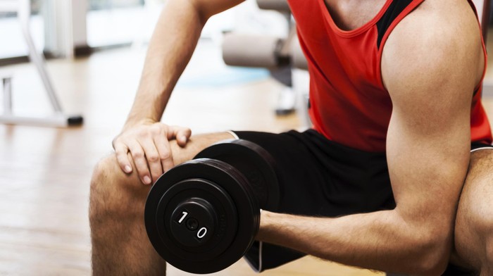 ilustrasi dumbbell