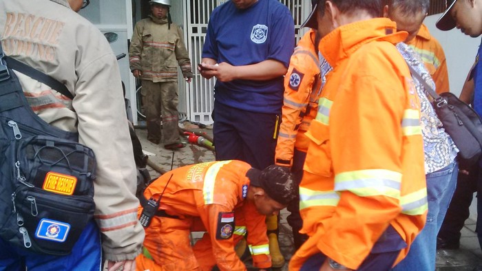 Damkar Bandung selamatkan kucing