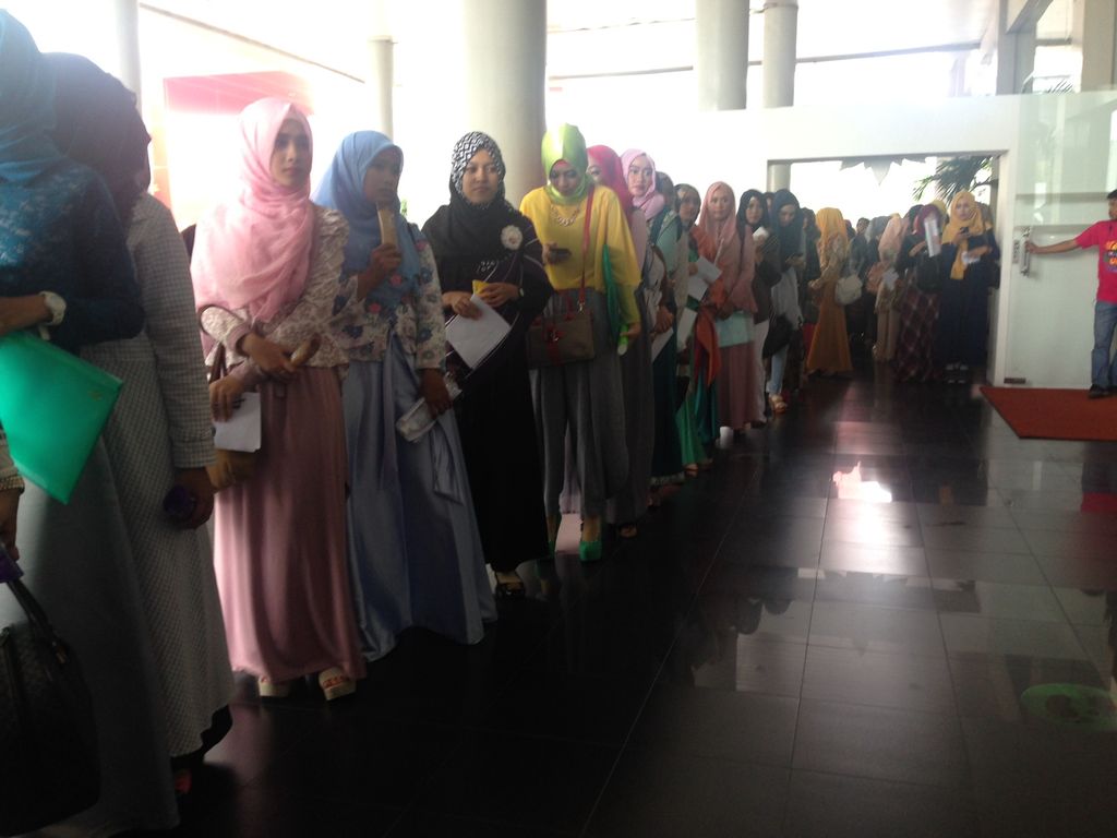 Foto: Antrean Panjang Hijabers di Audisi Sunsilk Hijab 