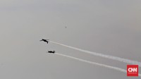 HUT ke 70 TNI AU tahun ini mengangkat tema Dilandasi Moralitas, Intergeritas, Profesionalitas dan Militansi TNI Angkatan Udara Siap mengamankan Wilayah Dirgantara Dalam Rangka Penegakan Kedaulatan dan Keutuhan NKRI. CNN Indonesia/Adhi Wicaksono