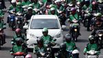 Ratusan Driver Go-Jek Konvoi