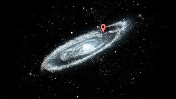 Bumi seperti butiran debu di galaksi Bima Sakti. Foto: Buzzfeed