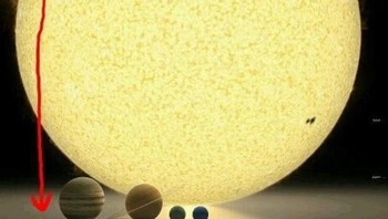 Manusia di bumi yang begitu kecil dibandingkan matahari. Foto: Buzzfeed