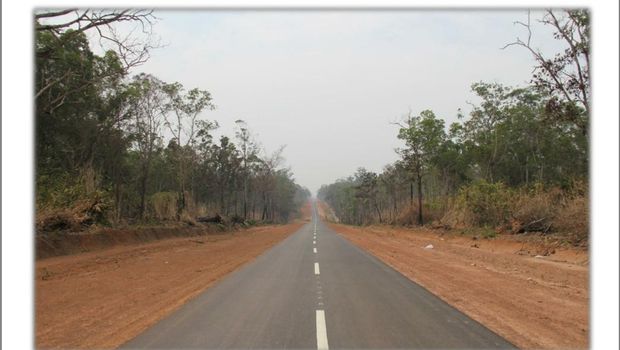 Salah Satu Ruas Jalan Perbatasan di Papua