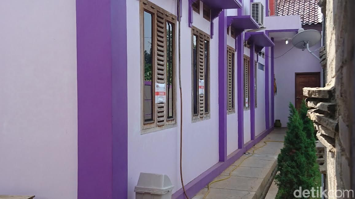 warna cat rumah ungu