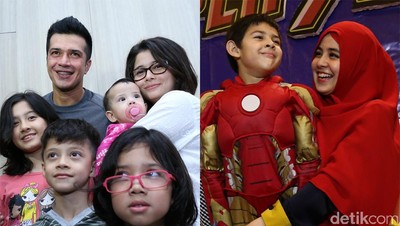 Kebersamaan Primus dan Jihan, Risty dan Rifky Rayakan Ultah Anak