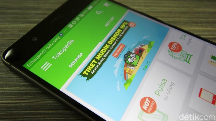 Aplikasi Tokopedia. Foto: detikINET/Irna Prihandini Aplikasi Tokopedia. Foto: detikINET/Irna Prihandini