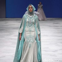 Kursien Karzai Moslem Bridal Indonesia Fashion Week 2016 at Jakarta Convention Center. Senayan. Jakarta. [Foto: Mohammad Abduh/Wolipop]