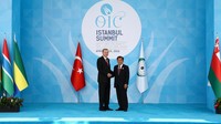 JK dan kepala negara lainnya disambut langsung Presiden Turki Recep Tayyip Erdo?an dan melakukan family foto. Istimewa/dok KTT OKI.