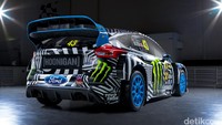 Tampilan mobil ini tidak sekadar dicat seperti mobil biasanya. Tapi, sang seniman benar-benar membuat karya seni di atas kanvas terlebih dahulu, kemudian dimasukkan ke komputer untuk didigitalkan. Foto: Ford Performance