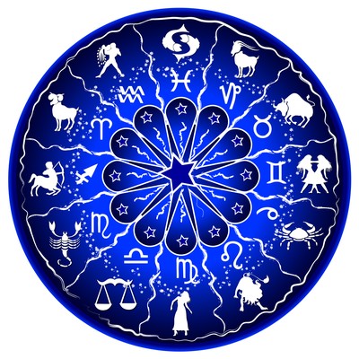 Zodiak illustration of a zodiac disc