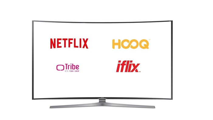 Netflix, iFlix dan Hooq Ilustrasi