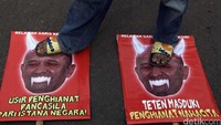 Aksi berlangsung damai.
