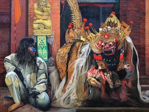 Perupa V.A. Sudiro Usung Sosok Semar di Pameran Samar-samar Semar Sudiro