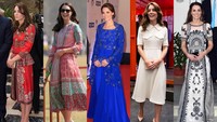 Penampilan Kate Middleton selama empat hari di India. Getty Images.