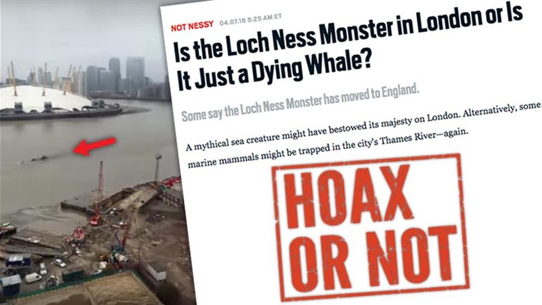 Monster Loch Ness Pindah Ke Sungai Thames London