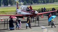 Pesawat Jupiter TNI AU juga dipamerkan.