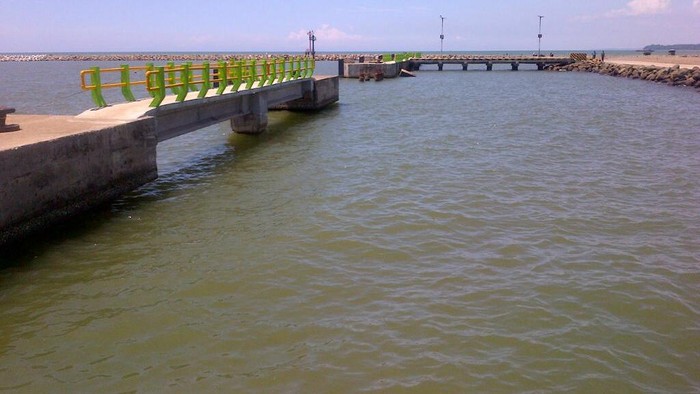 Menhub Jonan meninjau Pelabuhan Batang. Menurut Jonan, pelabuhan ini siap digunakan untuk bongkar muat batu bara PLTU Batang.