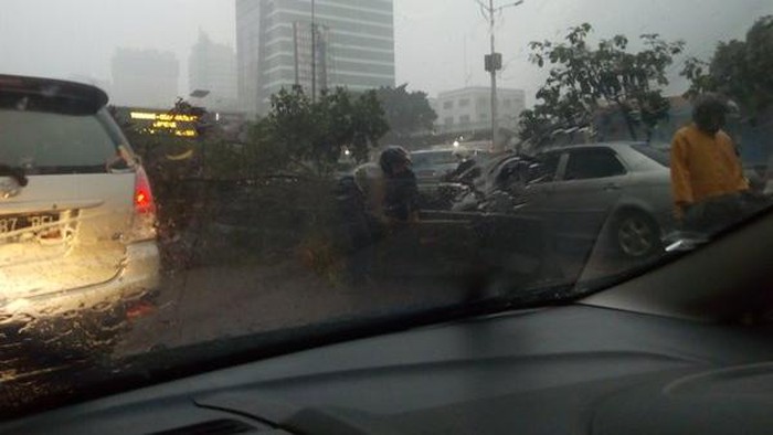 Ada Pohon Tumbang, Jl S Parman Arah Tomang Macet
