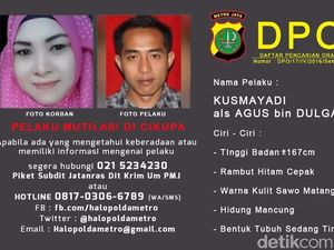Agus Pemutilasi Nur Atikah Menangis Saat Ditangkap Polisi