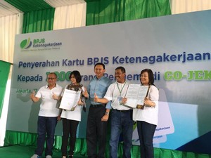 Pegang Kartu BPJS, Driver Gojek Dapat Jaminan Kecelakaan Kerja dan Kematian