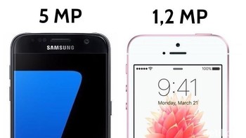 Kamera depan iPhone 5S berukuran 1,2 megapixel. Sedangkan Galaxy S7 berukuran 5 megapixel. Foto: detikINET/afr