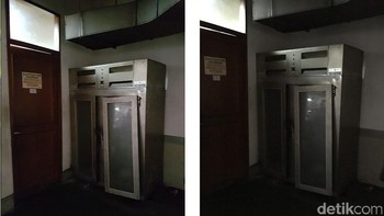 Sama halnya dengan sebelumnya, saat berada di area minim cahaya, Galaxy S7 memotret lebih terang ketimbang iPhone SE. Foto: detikINET/afr