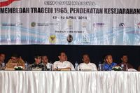 Simposium Tragedi 1965 digelar untuk mengungkap pelanggaran HAM berat 1965-1966 silam, namun tak ada kelanjutannya.