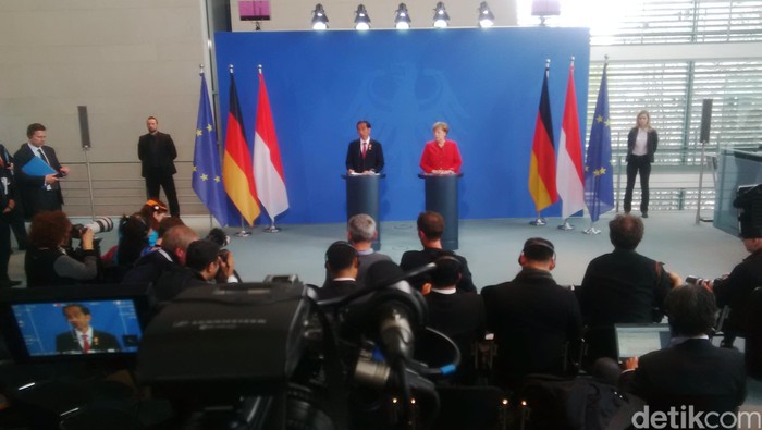 Bertemu Merkel, Jokowi Ingin Jerman Bantu Pendidikan Vokasi