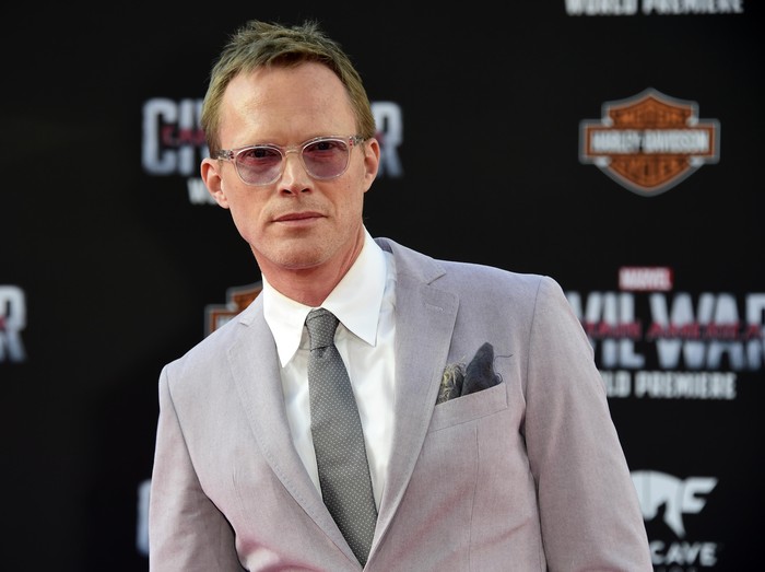 LOS ANGELES, CALIFORNIA - APRIL 12:  Actor Paul Bettany attends the premiere of Marvels 