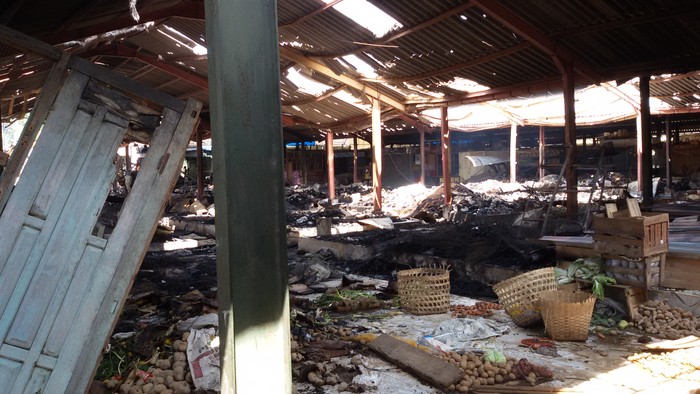 Pasar Bendungan Wates Kulonprogo Ludes Terbakar, 400-an Pedagang Menjerit