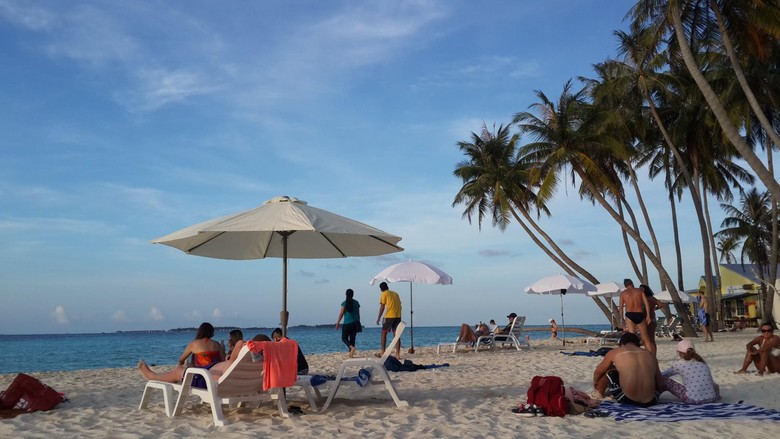 Pulau Maafushi di Maladewa Keindahan pulau Maafushi