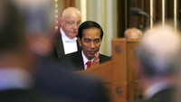 Setelah bertemu dengan PM Inggris, Jokowi bertemu dengan parlemen Inggris. Stefan Wermuth/Reuters/detikFoto.