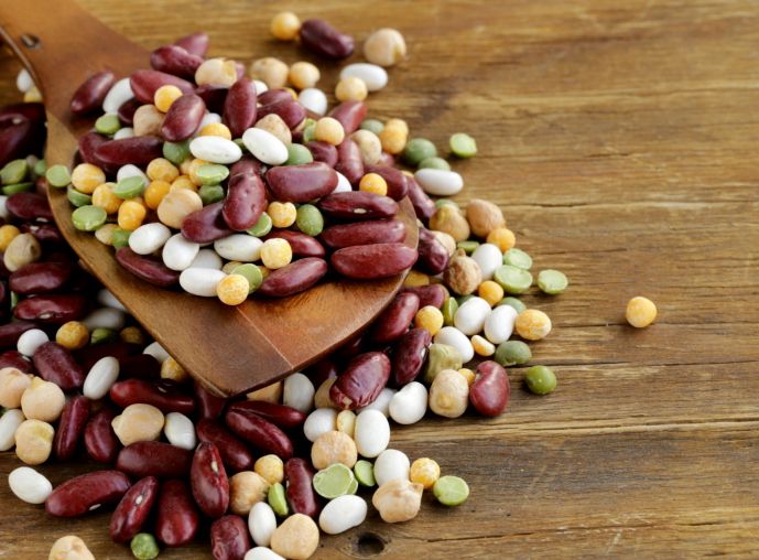 Assortment  different types of beans