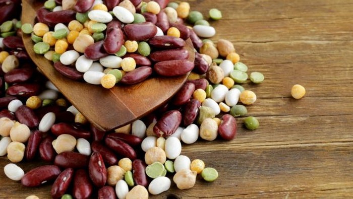 Assortment  different types of beans