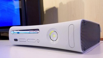 Microsoft Xbox 360 turut memeriahkan pergelaran Consumer Electronics Show di Las Vegas Convention Center pada tahun 2008. Foto: GettyImages