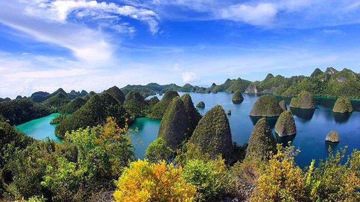 Gugusan pulau karst di Raja Ampat