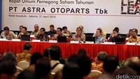 Astra Otoparts menggelar Rapat Umum Pemegang Saham Tahunan (RUPST) di Jakarta.
