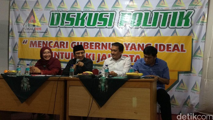 Yusuf Mansyur, Lulung, dan Adhyaksa Diskusi Pilgub DKI Bersama IMM