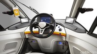 Interior mobil Shell. Mobil berkapasitas tiga penumpang ini merupakan bukti nyata yang menunjukkan bagaimana efisiensi energi dapat ditingkatkan dengan cara memanfaatkan teknologi mutakhir. Foto: Shell