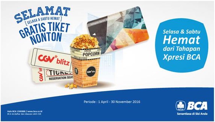 Yuk, Nonton Gratis di CGV Blitz Bersama Tahapan Xpresi BCA