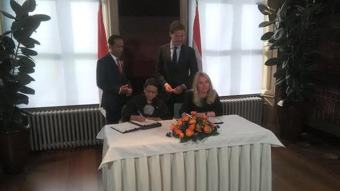 Presiden Jokowi Bertemu PM Belanda Teken MoU Maritim dan Dikti