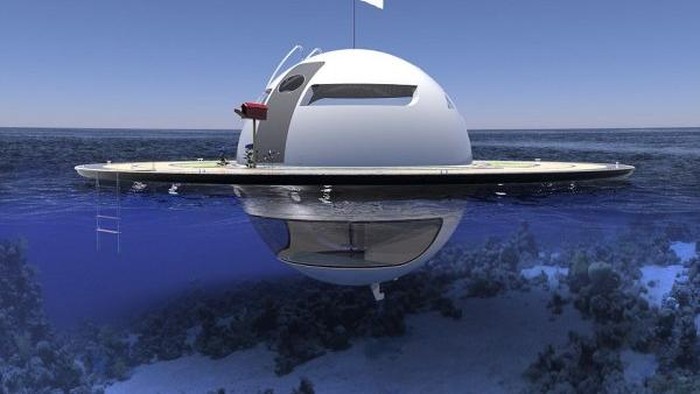 Unik, Arsitek Italia Rancang Kapal Yacht Berbentuk UFO