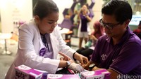 Ada juga tes tekanan darah gratis.