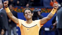 Sepanjang pertandingan, Nadal membuat 21 pukulan winner dan 18 unforced error. Albert Gea/Reuters/detikFoto.
