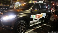 All New Pajero Sport digunakan oleh para pemeran film untuk menghadiri gala premiere di Yogyakarta pada 23 April. (Ist/KTB).