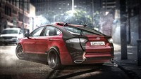 Sosok Deadpool mungkin tidak terlalu tertarik dengan mobil yang keren seperti superhero lain. Jadi mobil yang konvensional seperti Ford Mondeo akan cukup untuk Deadpool. Foto: Carwow UK