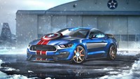 Bagi sosok Captain America, mobil yang dirasa pas adalah mobil keluaran Amerika juga terutama yang muscle car. Jadi Ford Mustang GT350R dengan tenaga 526 hp adalah mobil yang pas untuk Captain America. Foto: Carwow UK
