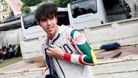 Selain moge, El mengaku juga senang naik Vespa. Pool/Gus Mun/detikFoto.