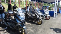 Aneka motor modifikasi hasil komunitas NMAX. Foto: Dadan Kuswaraharja